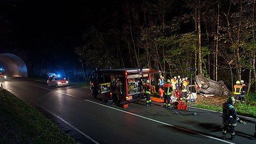 Schwerer Unfall bei Antoniberg-Tunnel
