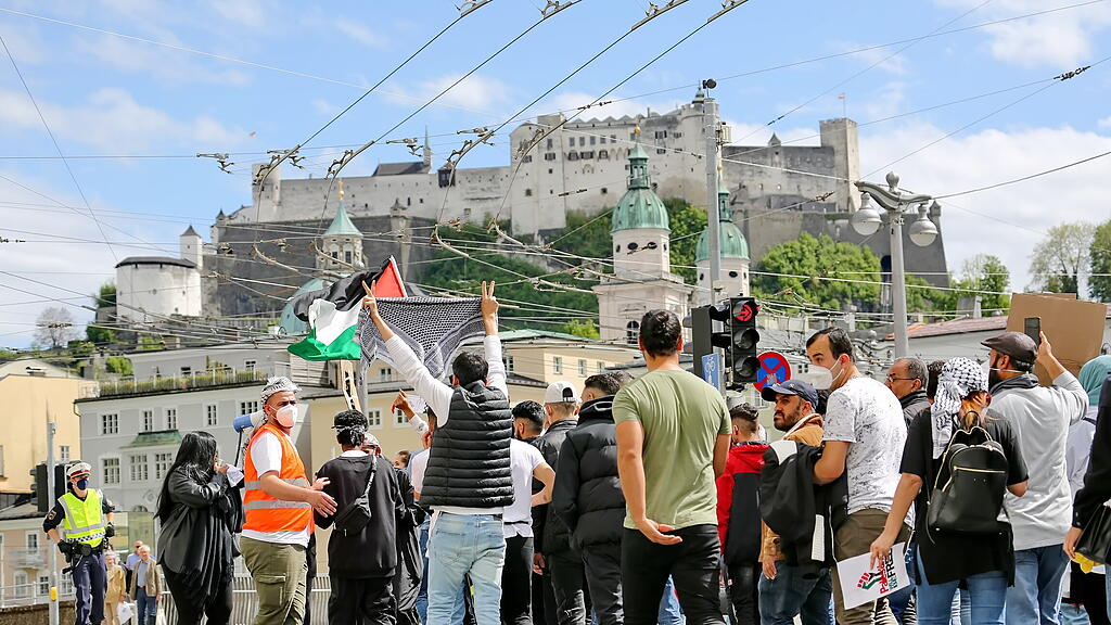 Palästina-Demo in Salzburg