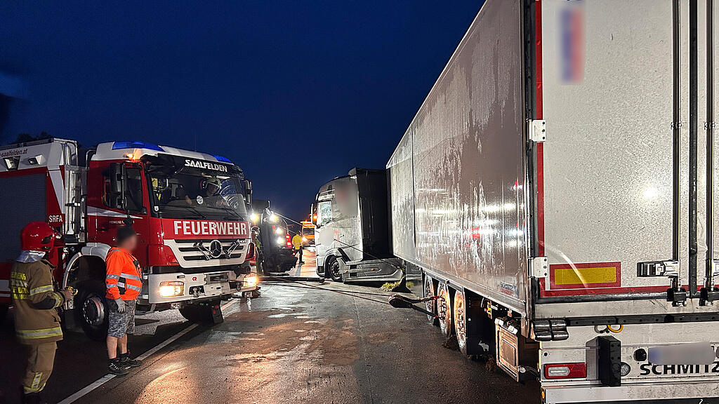 Lkw-Unfall in Saalfelden