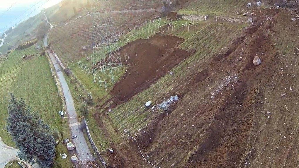 Südtirol: Felssturz in Rungg in Tramin - spektakuläre Luftaufnahmen