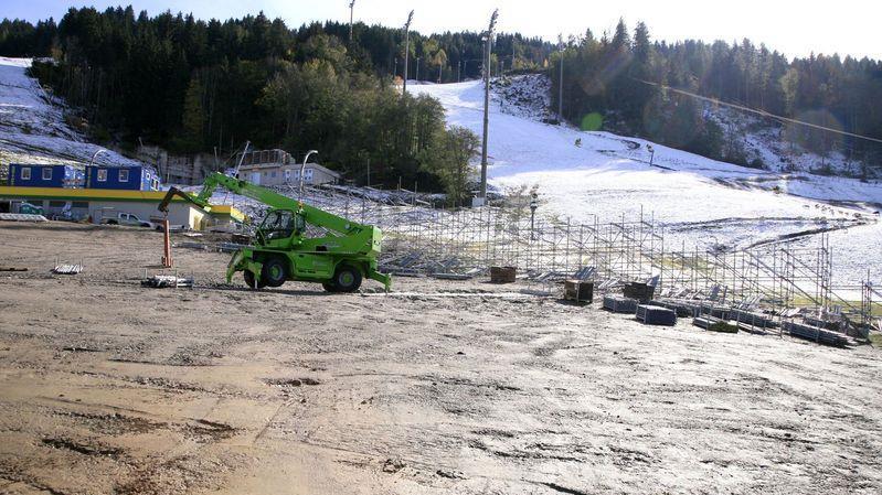 Aufbau in Schladming