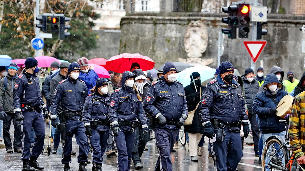 Corona-Demo Stadt Salzburg