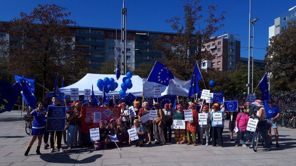 EU-Gipfel: Demo in Salzburg, I
