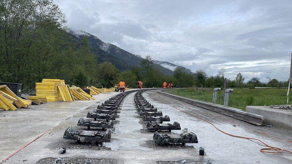 Bauarbeiten Pinzgauer Lokalbahn