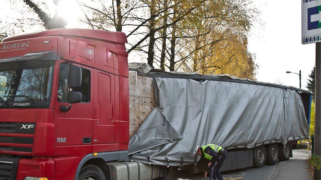 Lkw-Unfall in Guggenmoosstraße
