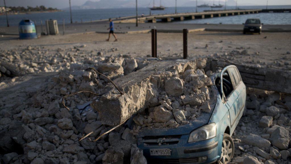 Schwere Schäden nach Erdbeben auf Kos