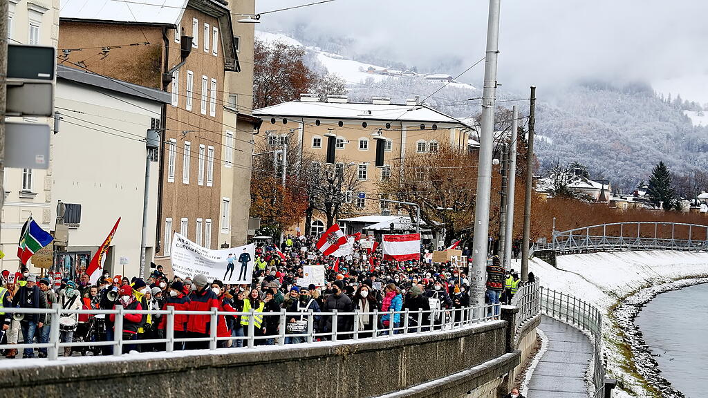 Corona-Demo in Salzburg