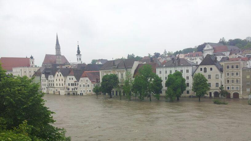 Hochwasser in Steyr.