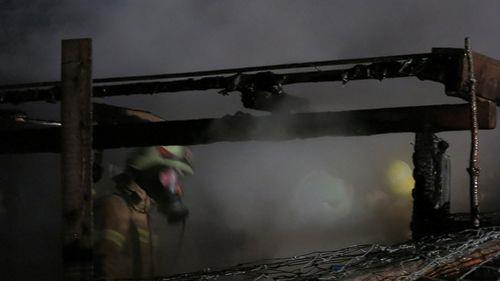 Mariapfarr: Nebengebäude in Vollbrand