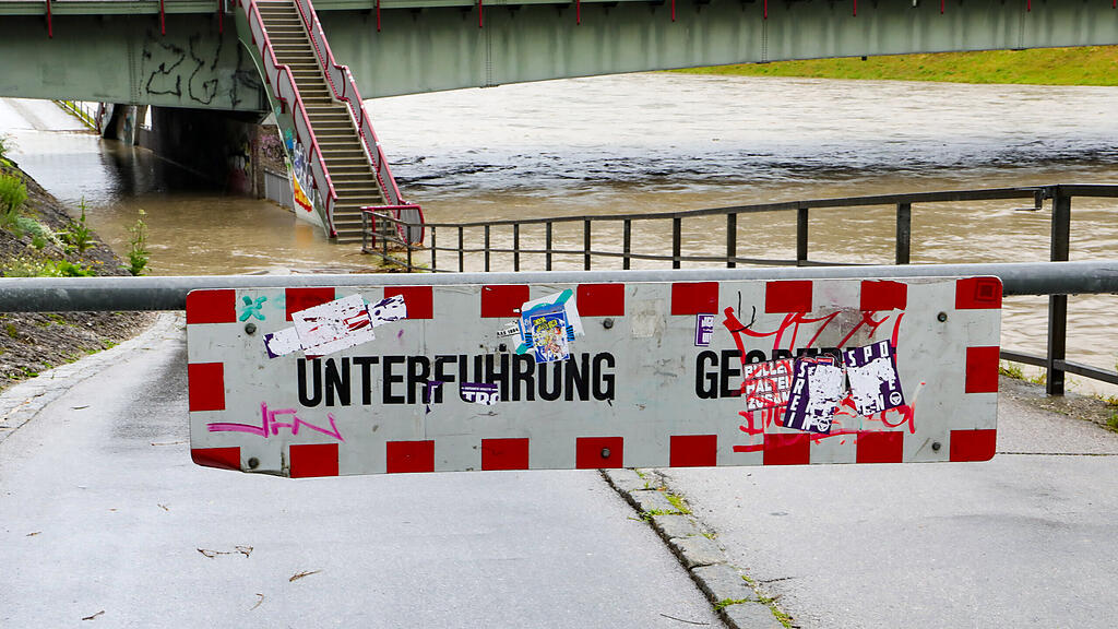 Radunterführungen entlang der Salzach gesperrt