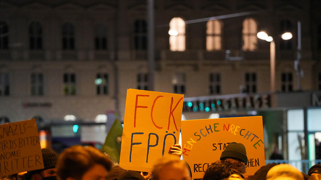 "Demo gegen Rechts" in Salzburg-Stadt