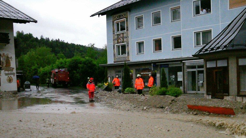 Hochwasseralarm im Lkr. Berchtesgadener Land