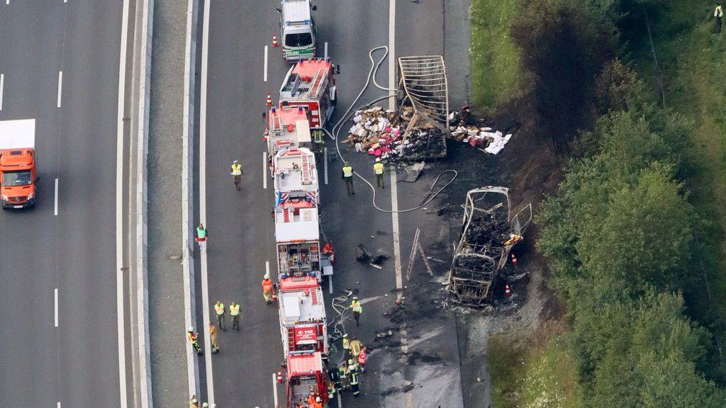 Reisebus-Unfall in Bayern