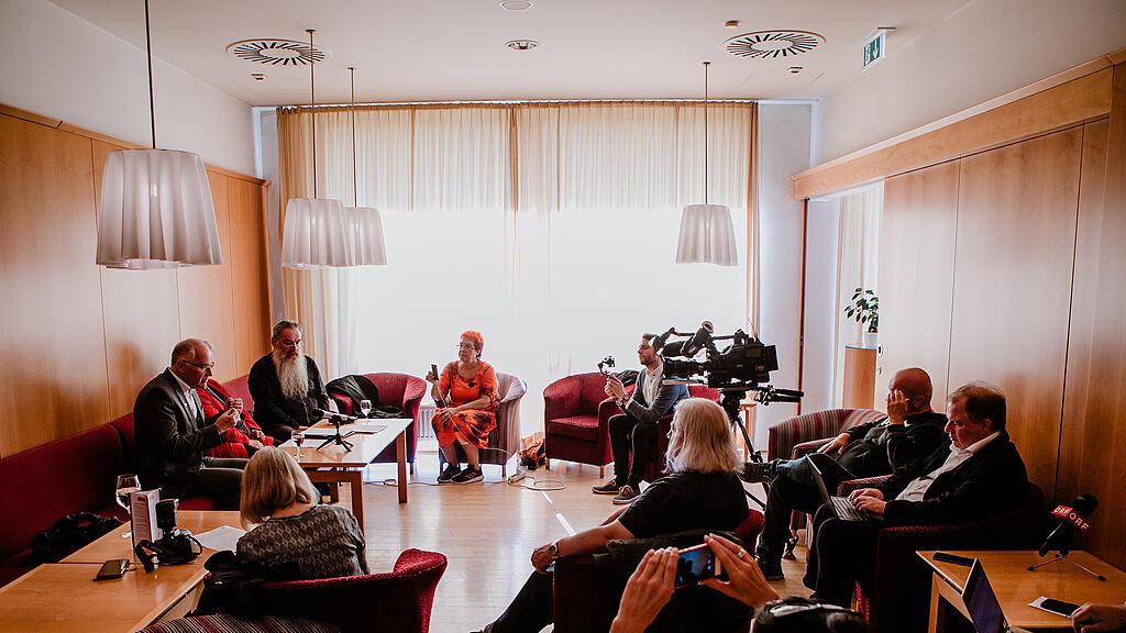Ali Wajid, pressegespräch, Jenny, Dürlinger, Mayer