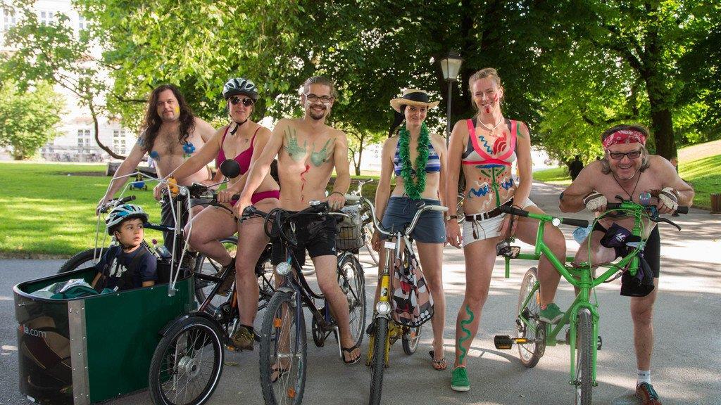 "World Naked Bike Ride" in Salzburg I