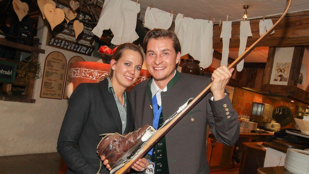 Haubenköche auf der Piste