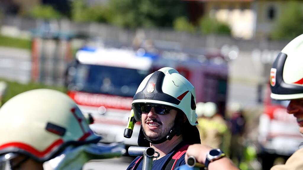 Waldbrand-Übung in Koppl und am Nockstein