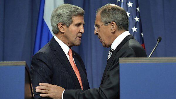 US-Außenminister Kerry (li) und Russlands Lawrow