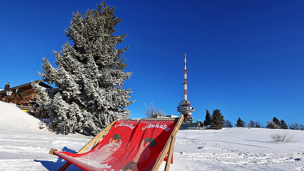 Wanderung über verschneiten Gaisberg