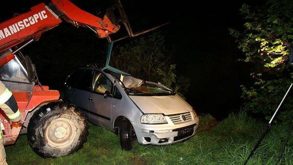 Bilder der Unfallstelle in Nußdorf