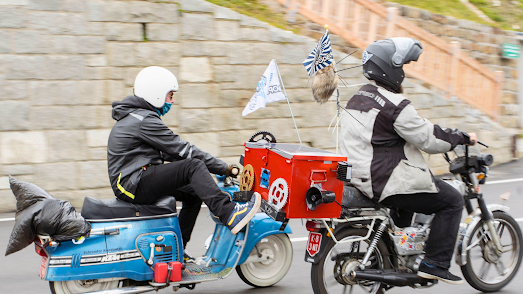 Moped-Rodeo durch Österreich