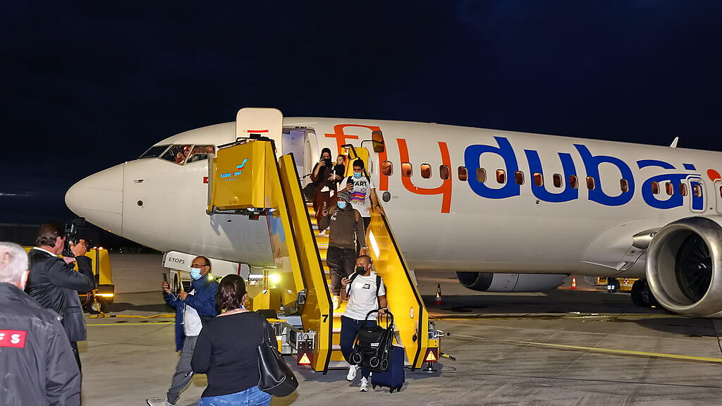 Landung Flydubai in Salzburg