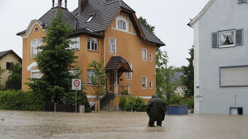 Hochwasser in Freilassing