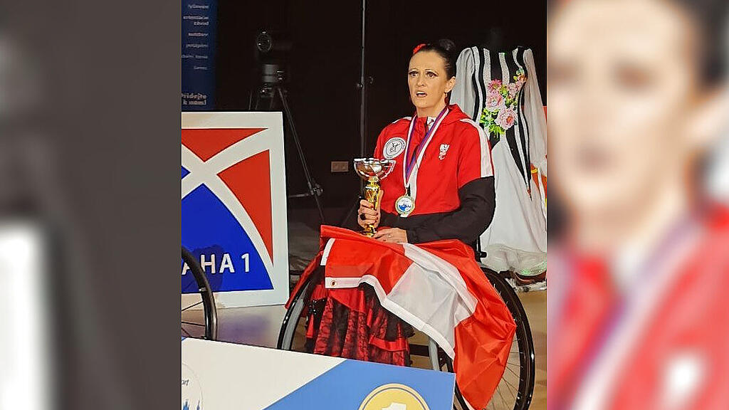 Sanja Vukasinovic Europameisterin im Rollstuhltanzen