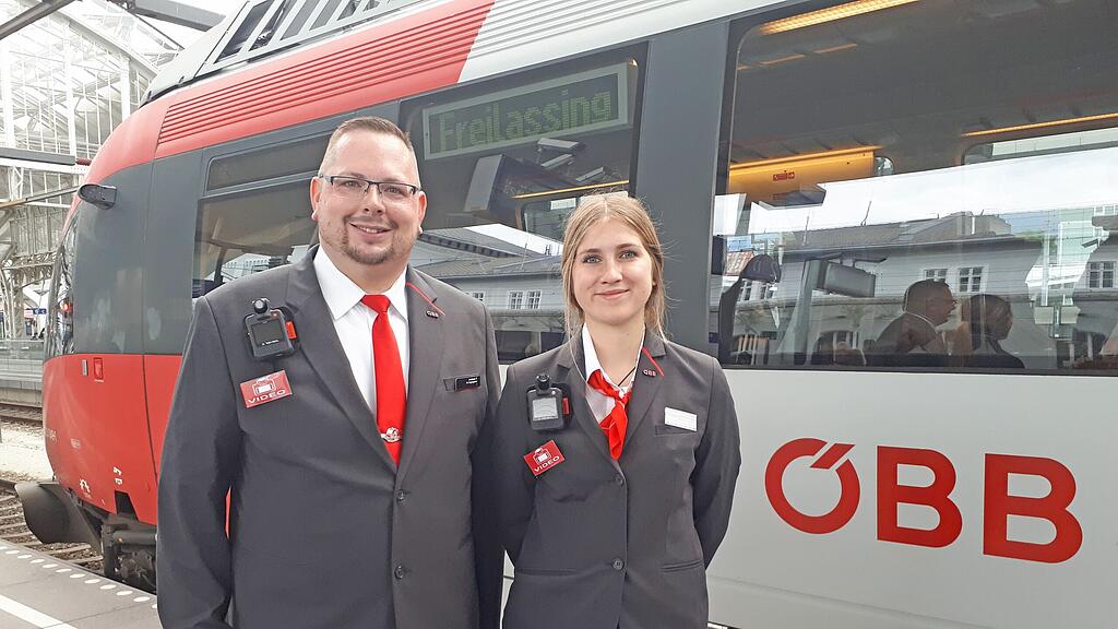 In Salzburgs Zügen kommen die Bodycams seit Montag zum Einsatz.
