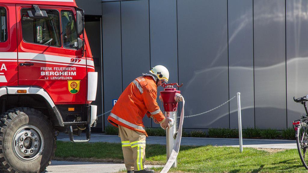Kellerbrand bei Palfinger in Bergheim