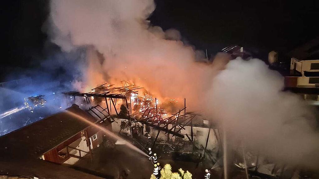 Brandeinsatz Lungauer Feuerwehren Rennweg