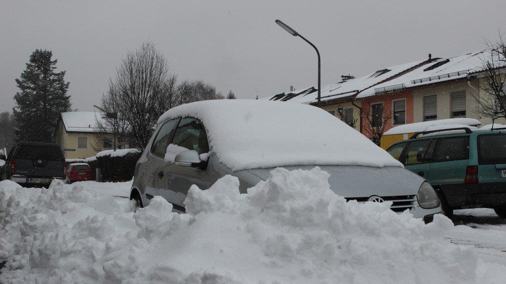 Schneemassen in Bayern