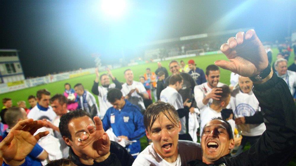 SV Grödig feiert Aufstieg