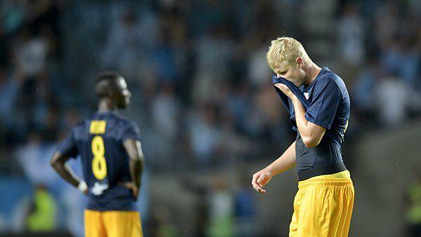 Enttäuscht: Salzburg-Spieler Martin Hinteregger und Naby Keita