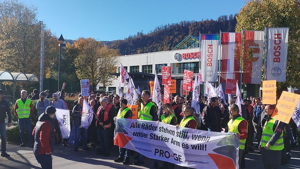 Warnstreik Metaller Salzburg Bosch