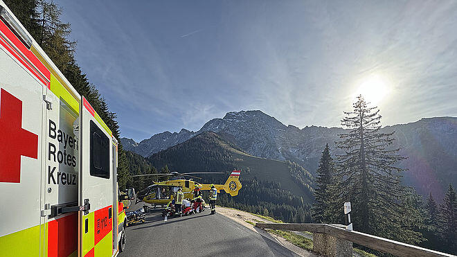 Unfall auf Rossfeldstraße