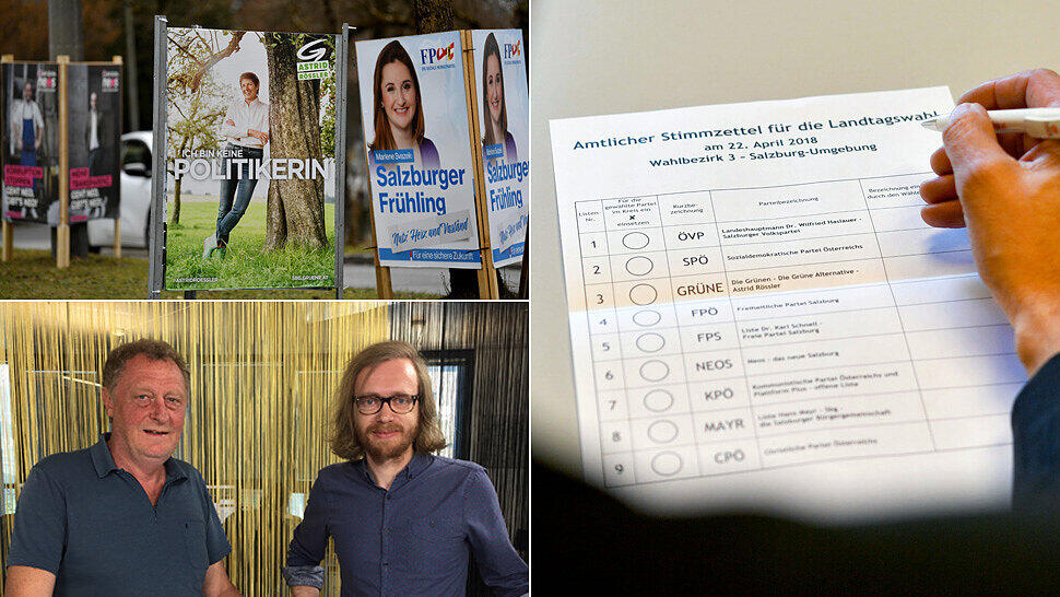 Thomas Zezula (unten links) spricht darüber, wie sich Wahlplakate auf das Kreuzerlmachen auswirken.