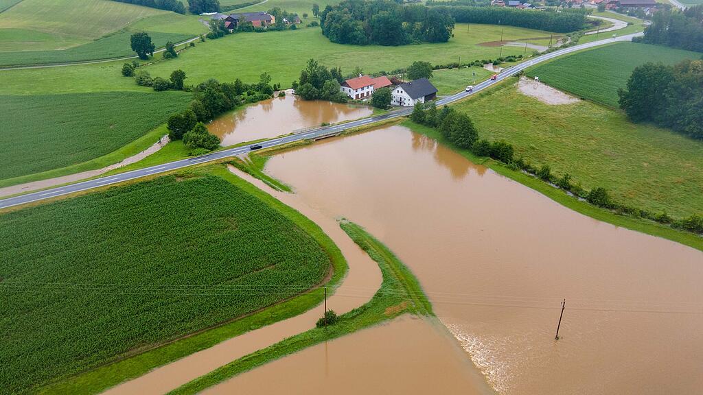 Unwetter und Überflutungen in OÖ