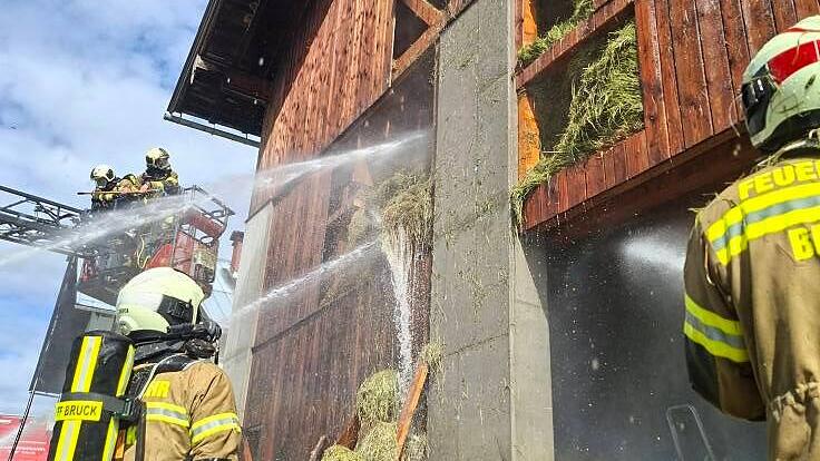 Bauernhofbrand in Bruck