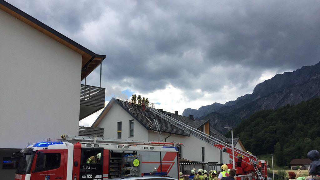 Dachstuhlbrand in Anif
