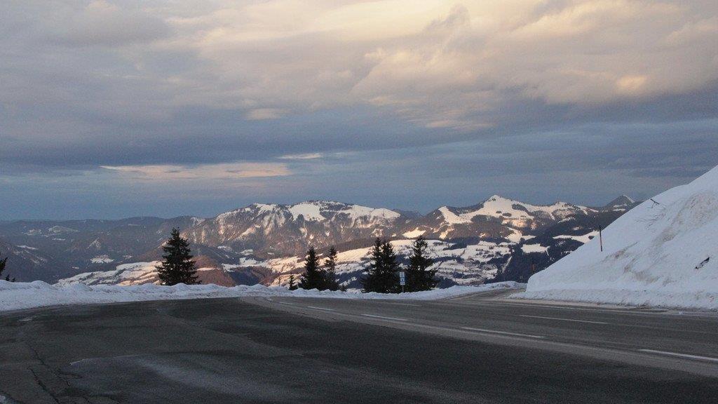 Sonnenuntergang über Berchtesgaden
