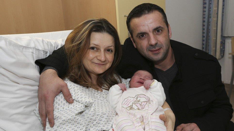 Adina, OÖ's Neujahrsbaby