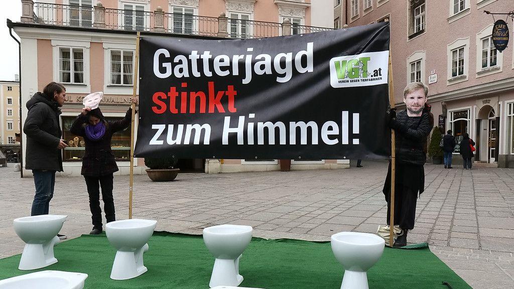 Protestaktion des VGT am Alten Markt