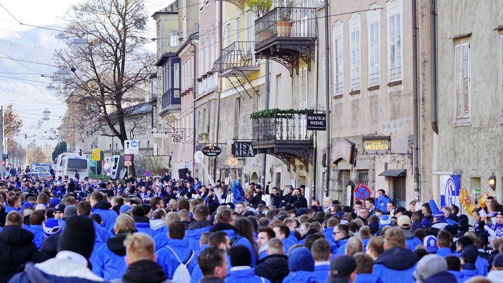 Schalke-Fans in Salzburg