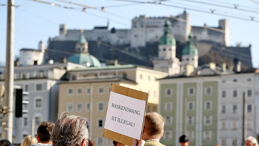 Corona-Demo Stadt Salzburg