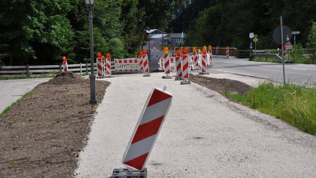 Großbaustelle auf B20 in Bischofswiesen