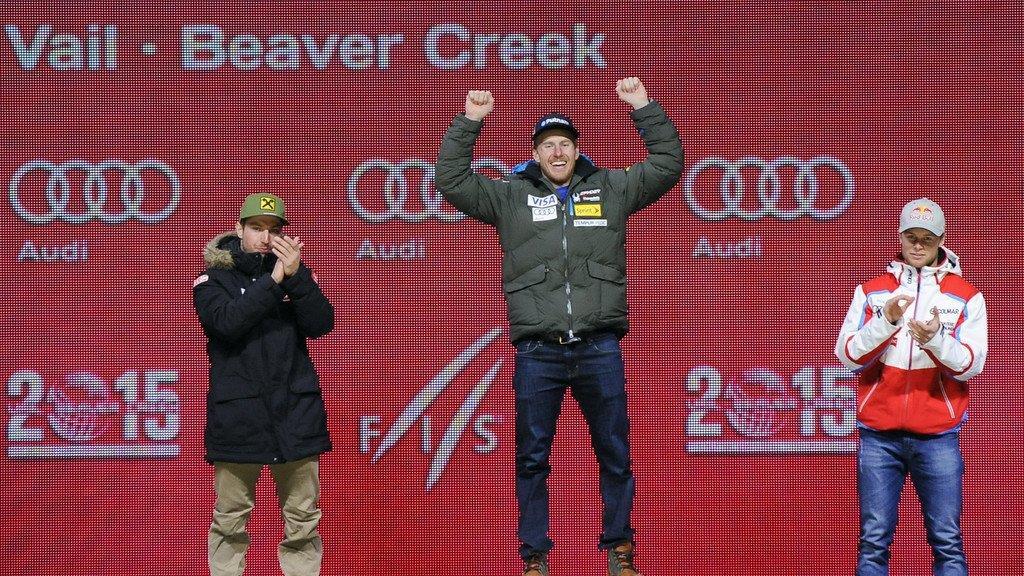 Marcel Hirscher feiert mit Silber im RTL seine dritte WM-Medaille in Vail.