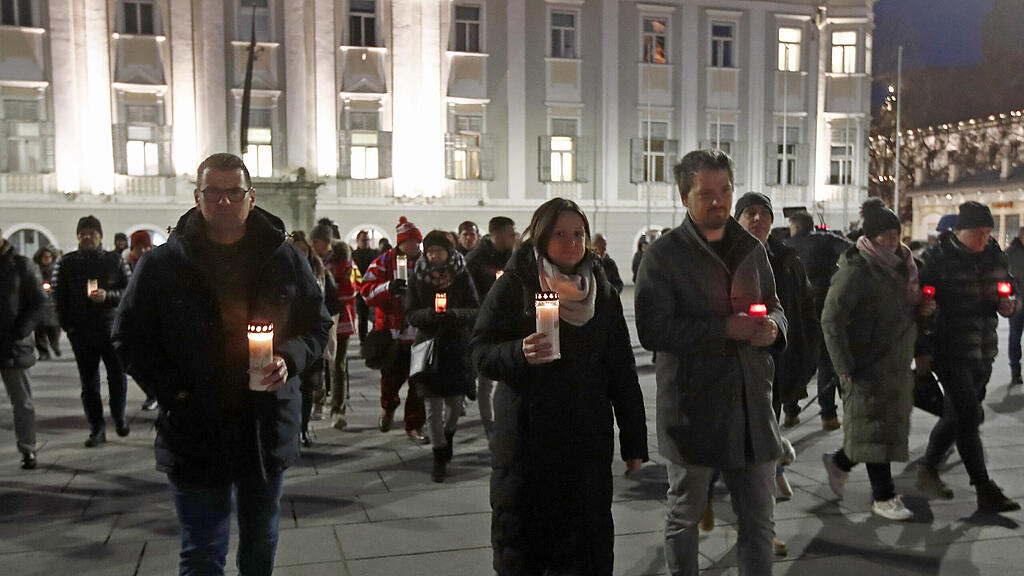 Trauer-Kundgebung in Klagenfurt