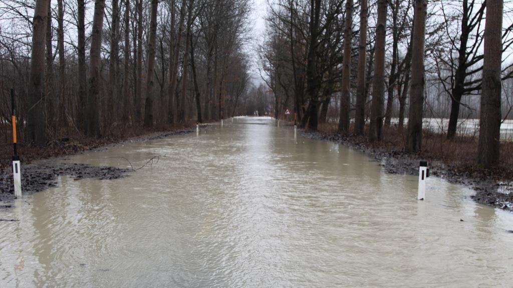 Hochwasser bei Firdolfing
