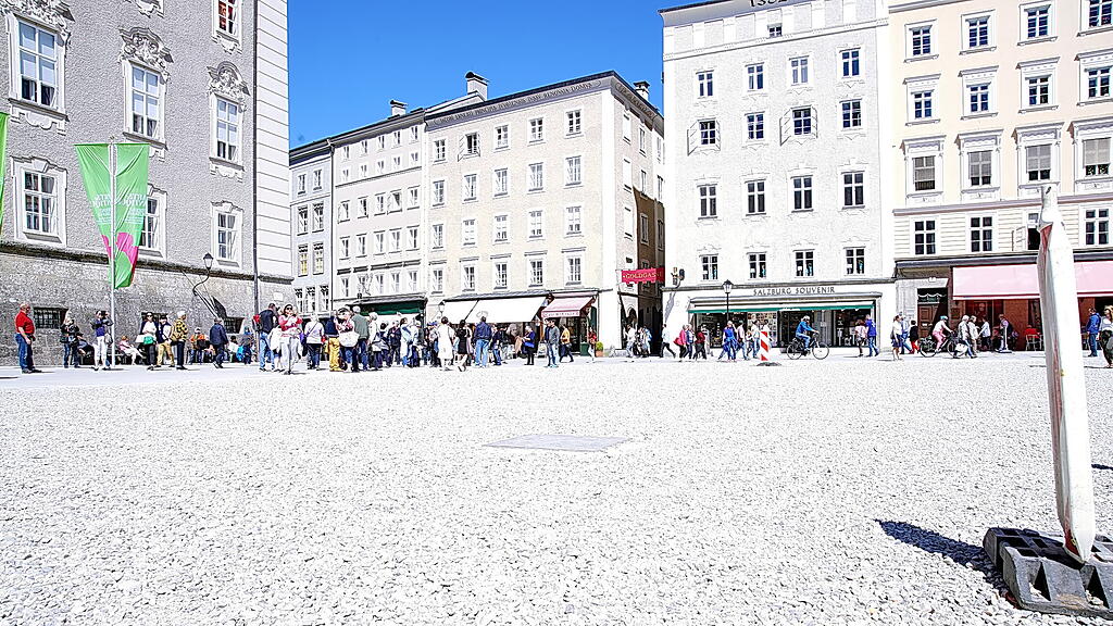 Schotter, Residenzplatz, Stadt Salzburg,